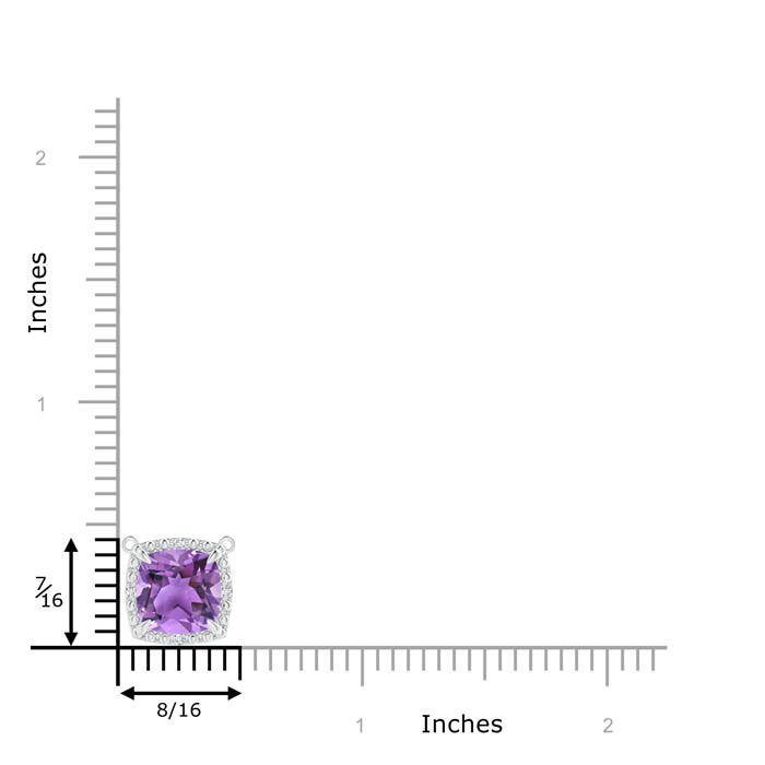 AA - Amethyst / 2.23 CT / 14 KT White Gold