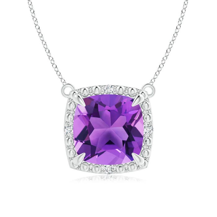 AAA - Amethyst / 2.23 CT / 14 KT White Gold