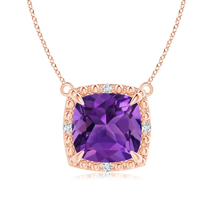 AAAA - Amethyst / 2.23 CT / 14 KT Rose Gold