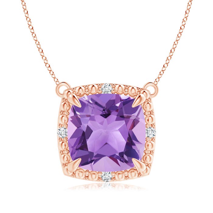 A - Amethyst / 3.14 CT / 14 KT Rose Gold