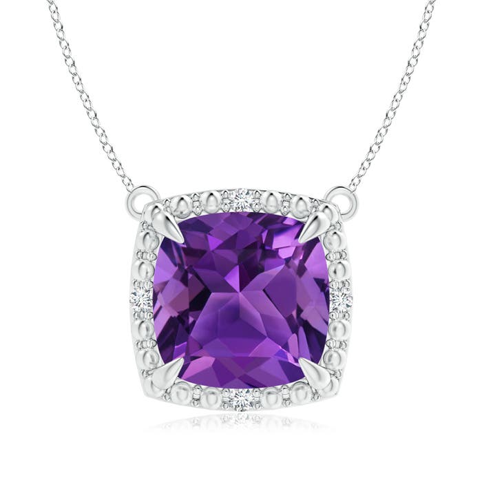 AAAA - Amethyst / 3.14 CT / 14 KT White Gold