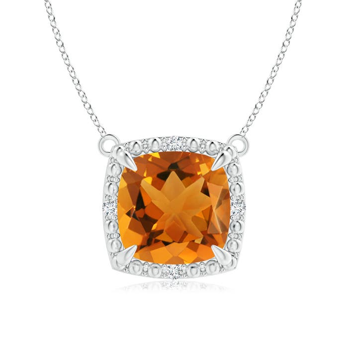 AAA - Citrine / 1.93 CT / 14 KT White Gold