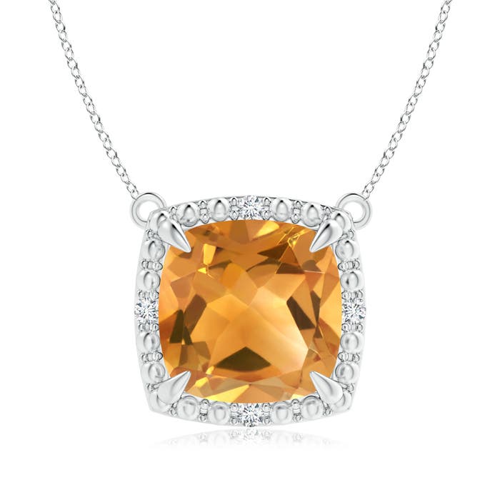 A - Citrine / 2.59 CT / 14 KT White Gold