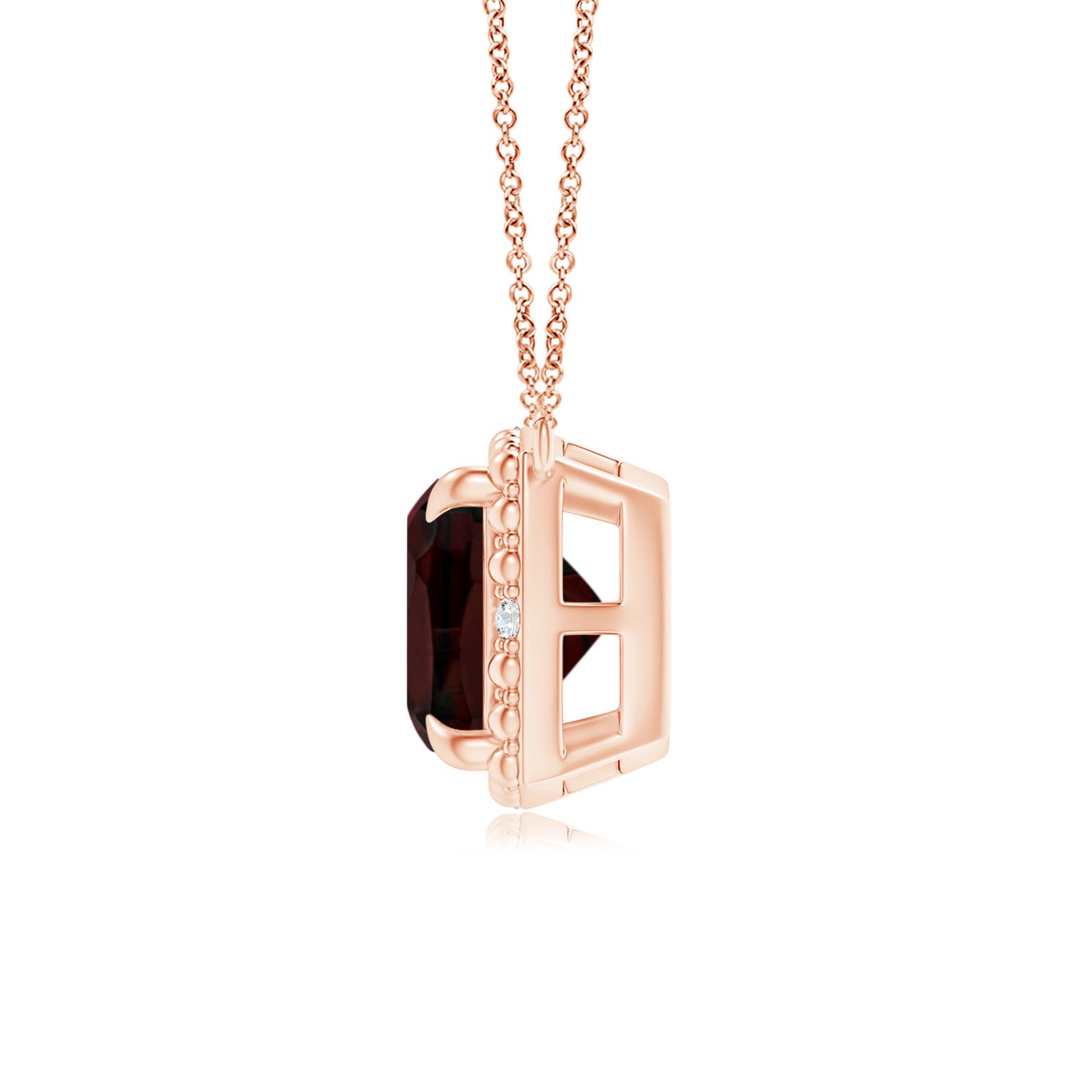 A - Garnet / 1.37 CT / 14 KT Rose Gold