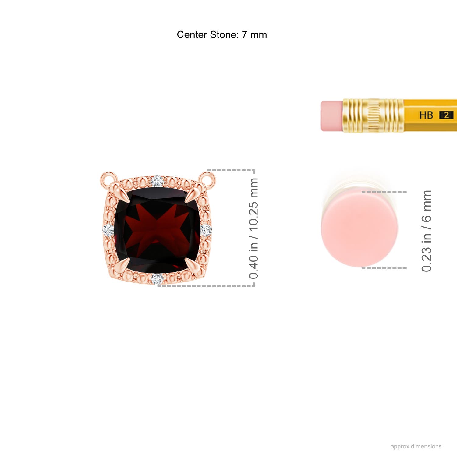 A - Garnet / 1.37 CT / 14 KT Rose Gold