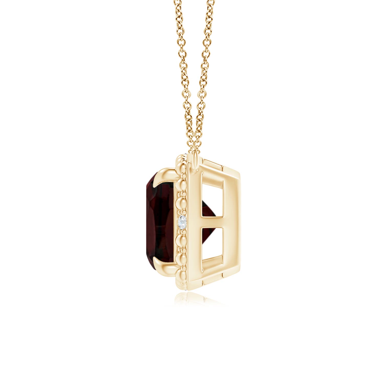 A - Garnet / 1.37 CT / 14 KT Yellow Gold