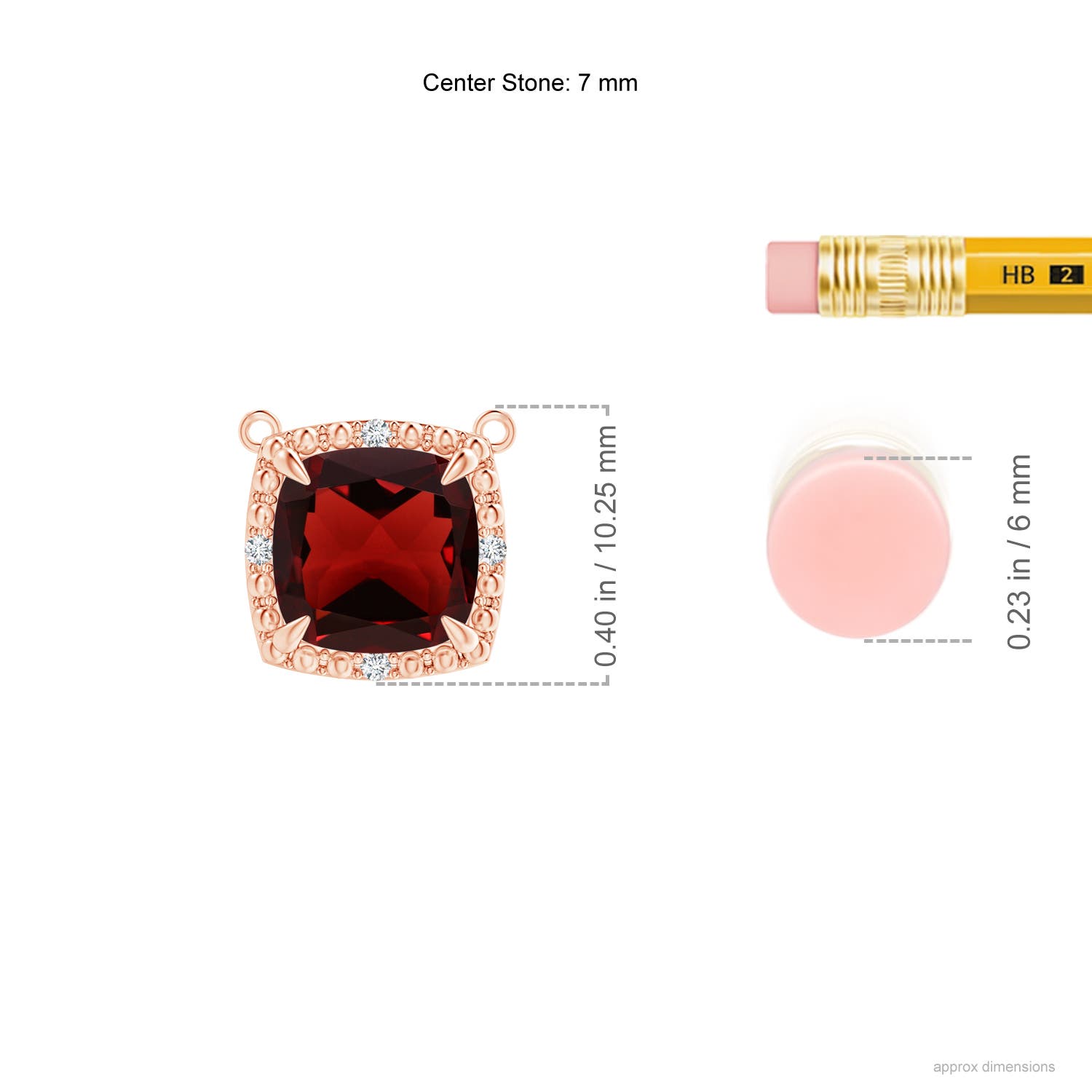 AAA - Garnet / 1.37 CT / 14 KT Rose Gold