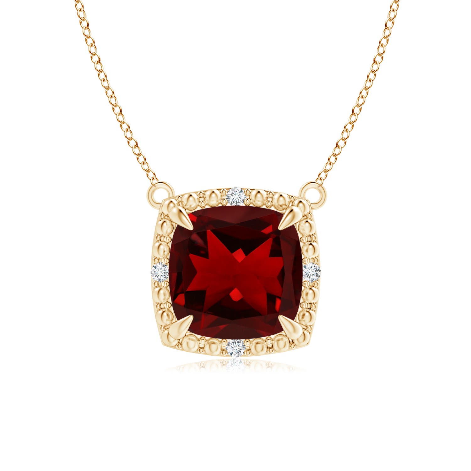 AAAA - Garnet / 1.37 CT / 14 KT Yellow Gold