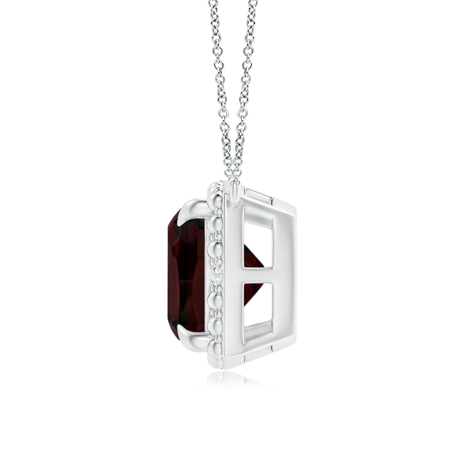 A - Garnet / 2.53 CT / 14 KT White Gold