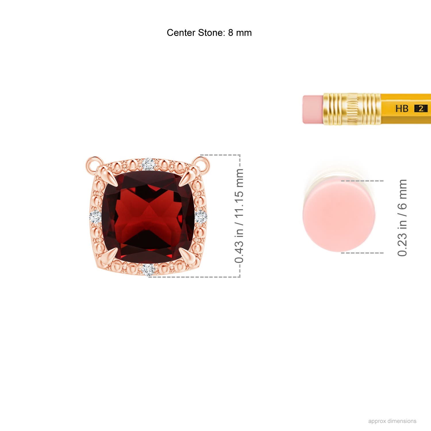 AAA - Garnet / 2.53 CT / 14 KT Rose Gold