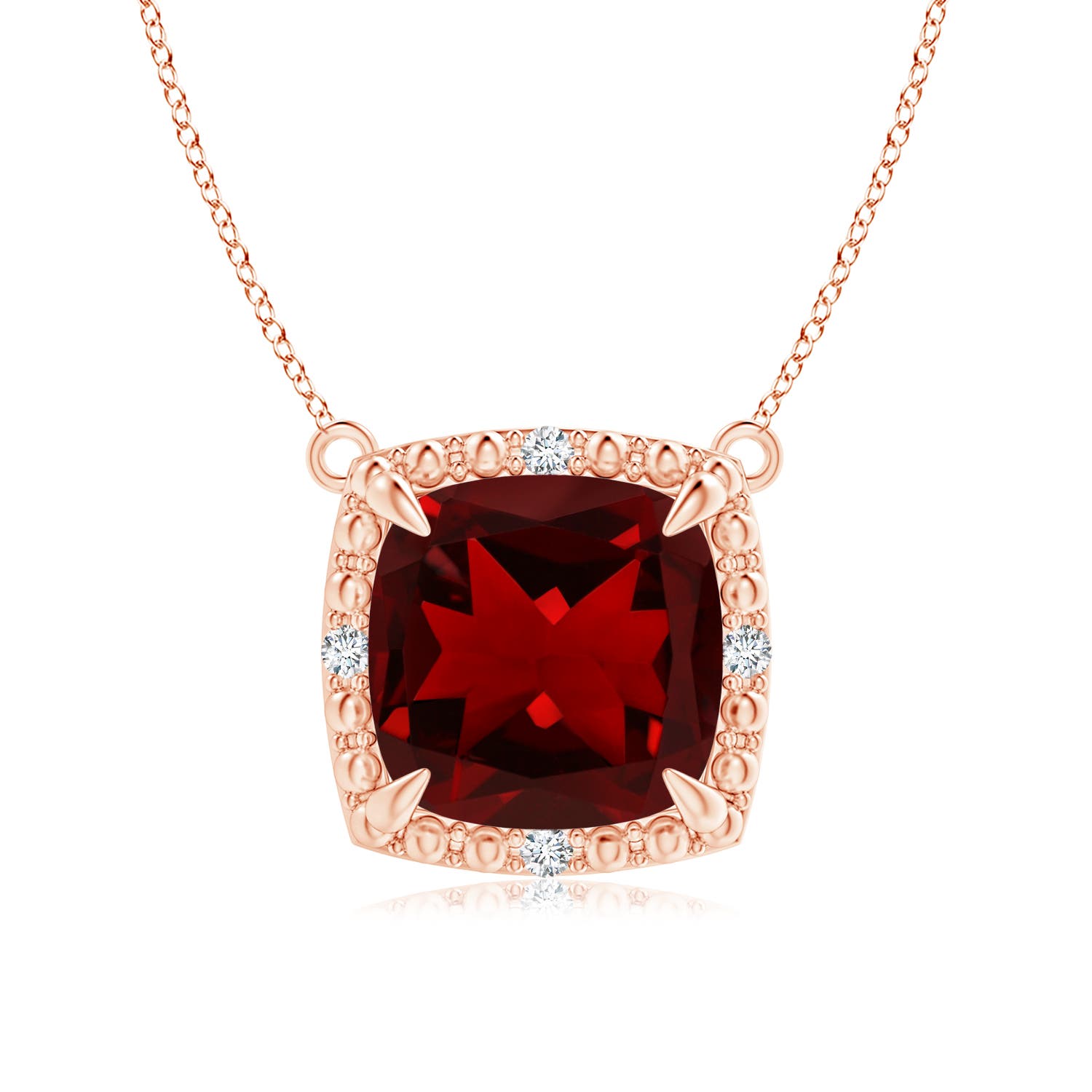 AAAA - Garnet / 2.53 CT / 14 KT Rose Gold