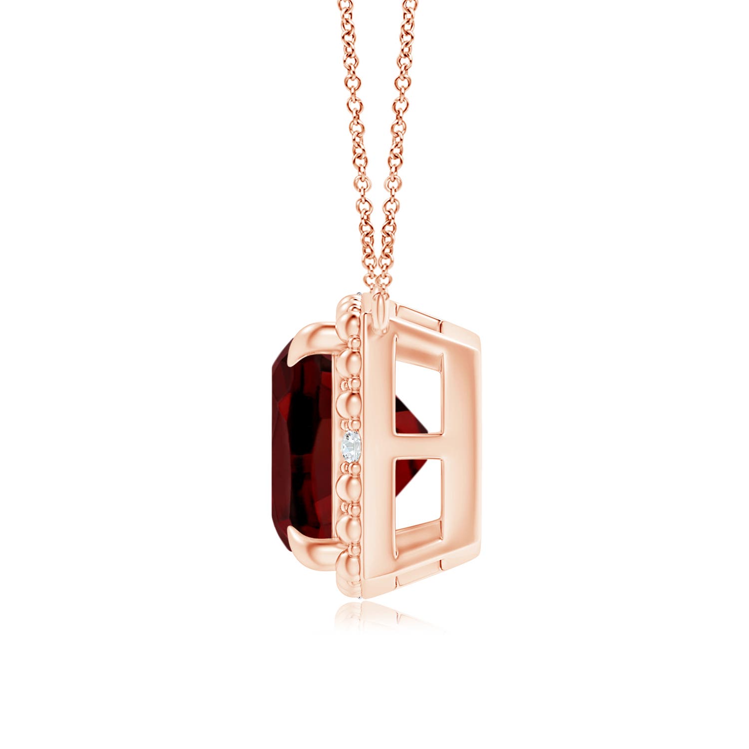 AAAA - Garnet / 2.53 CT / 14 KT Rose Gold