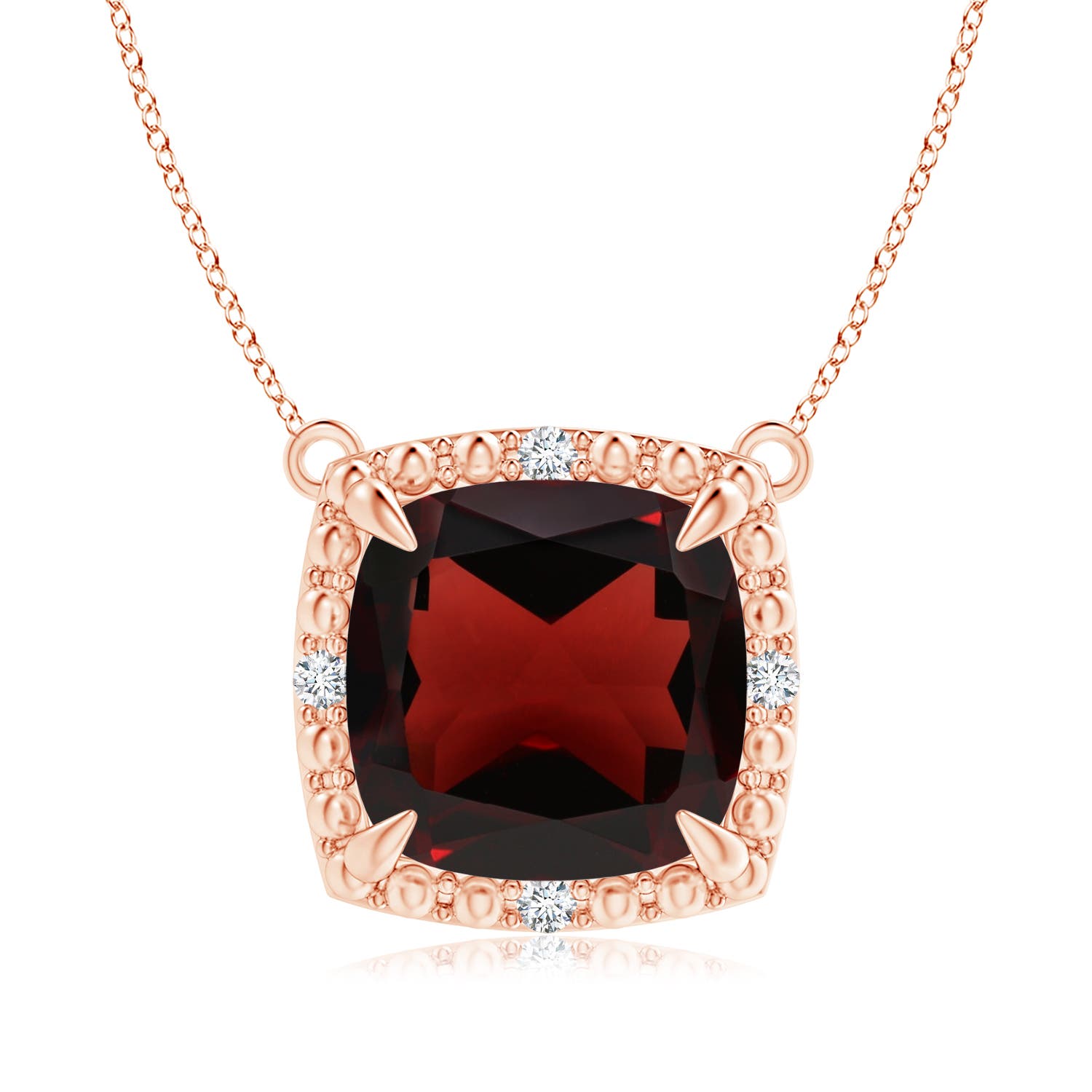 AA - Garnet / 3.64 CT / 14 KT Rose Gold