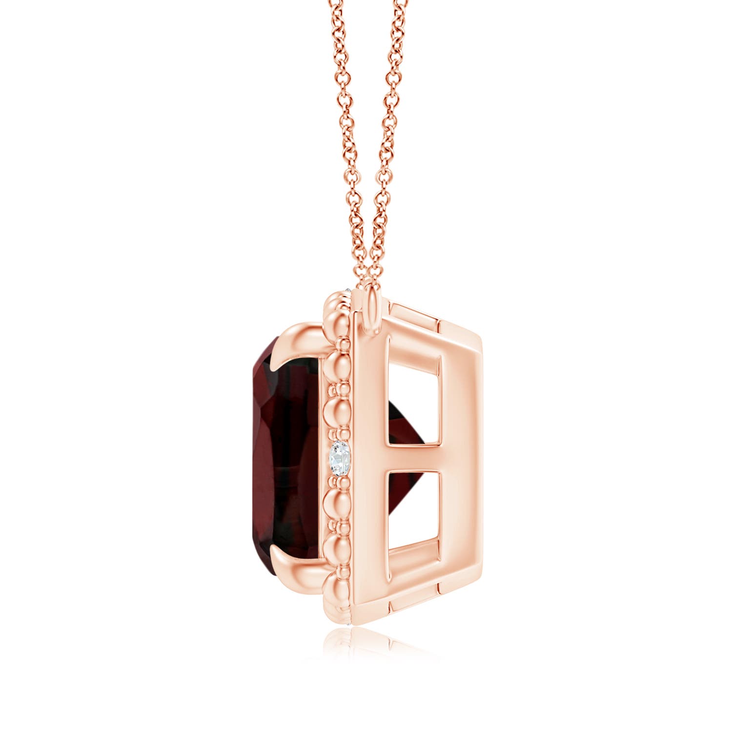 AA - Garnet / 3.64 CT / 14 KT Rose Gold