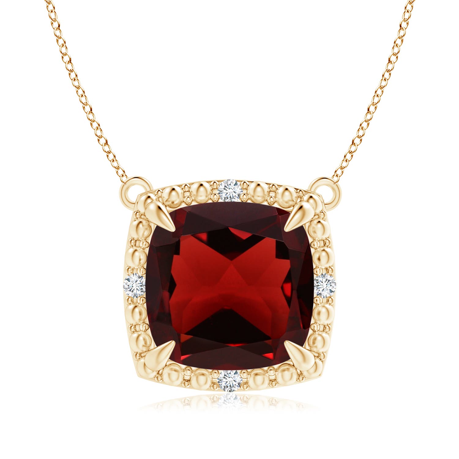 AAA - Garnet / 3.64 CT / 14 KT Yellow Gold