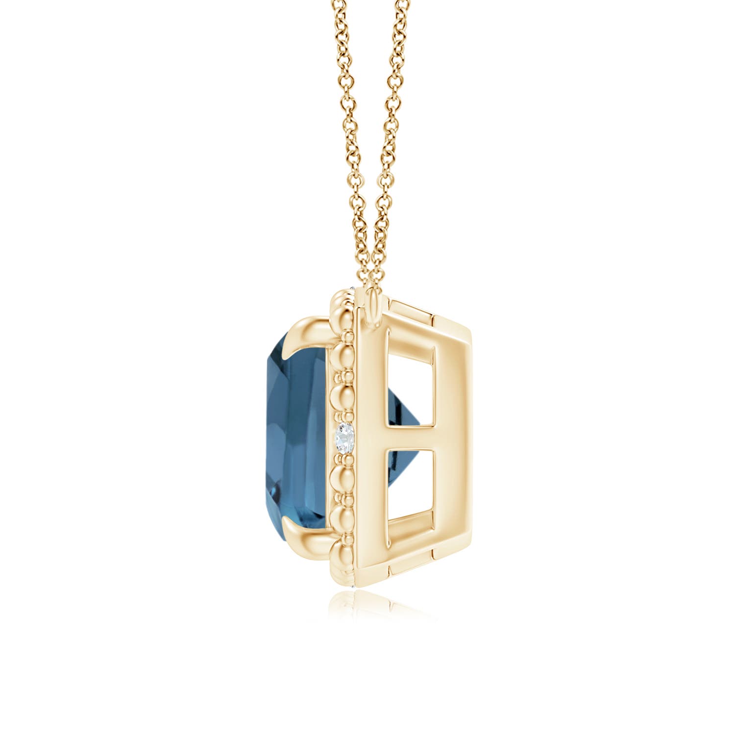 A - London Blue Topaz / 2.53 CT / 14 KT Yellow Gold