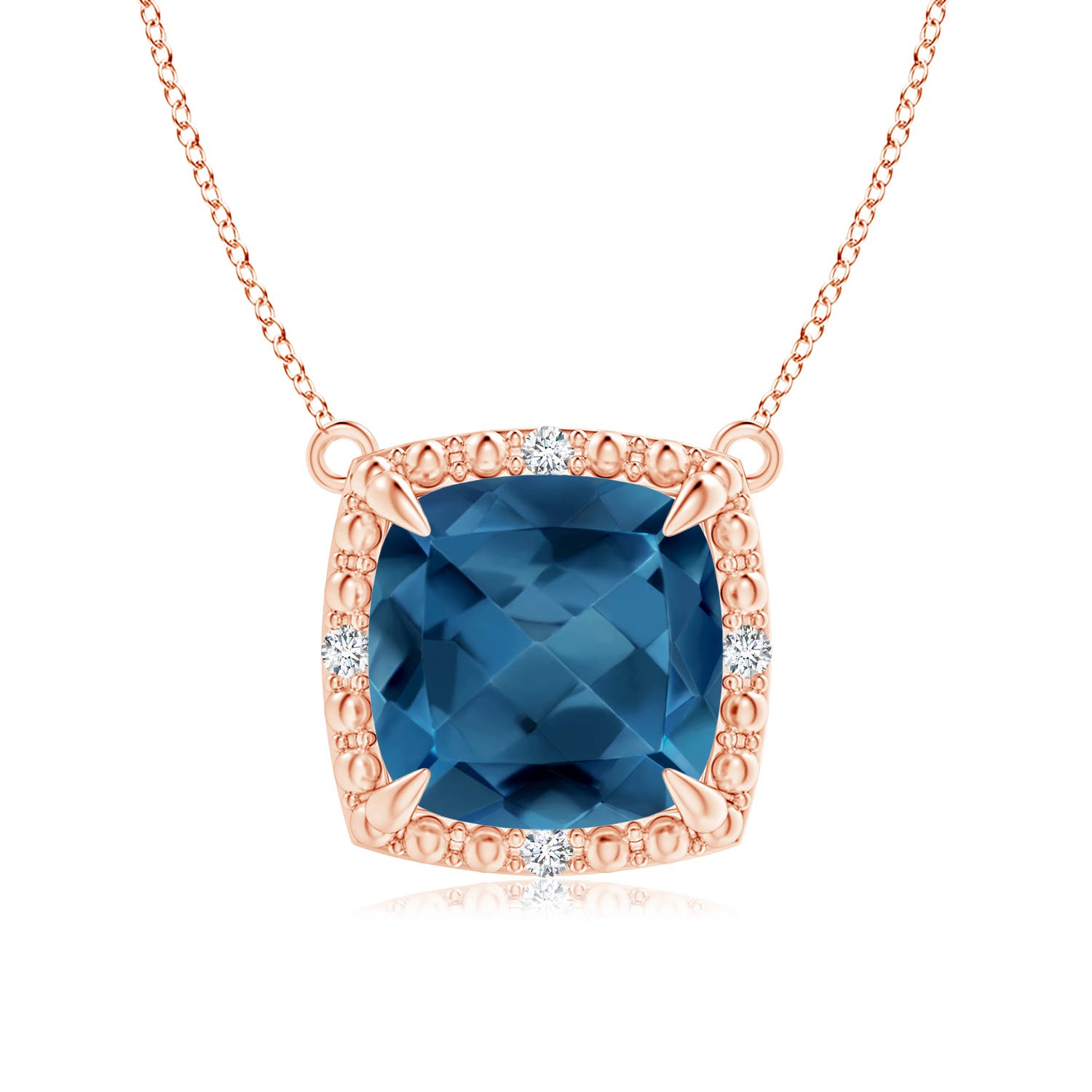 AA - London Blue Topaz / 2.53 CT / 14 KT Rose Gold