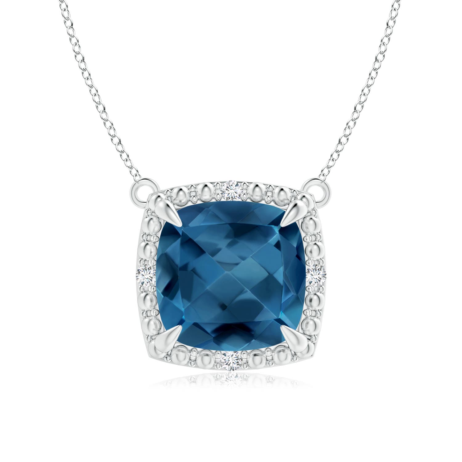 AA - London Blue Topaz / 2.53 CT / 14 KT White Gold