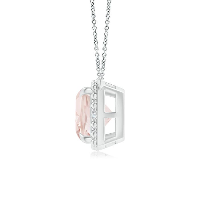 A - Morganite / 1.22 CT / 14 KT White Gold