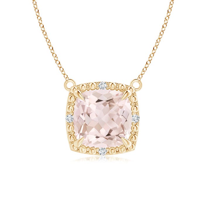 A - Morganite / 1.22 CT / 14 KT Yellow Gold