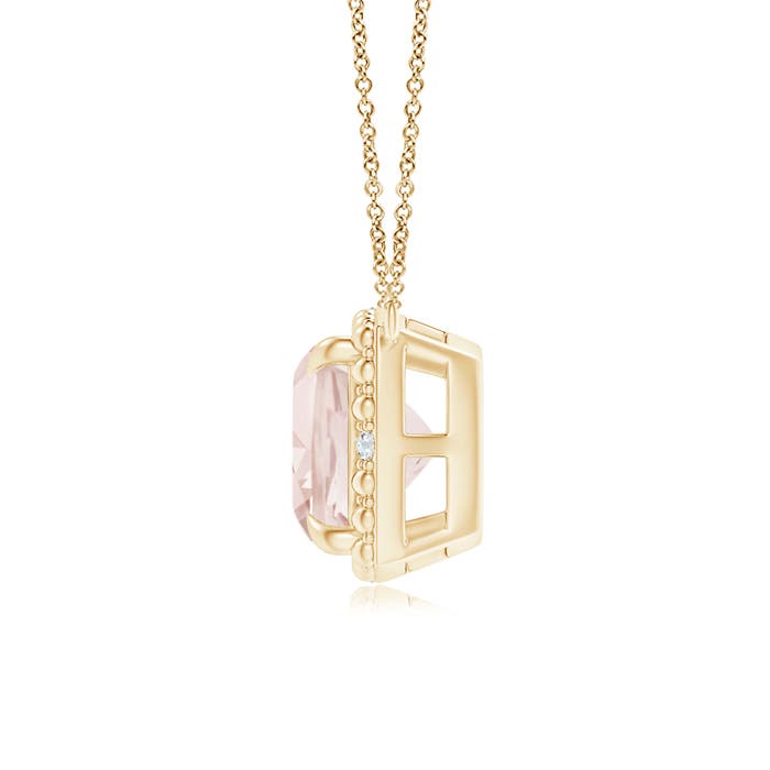 A - Morganite / 1.22 CT / 14 KT Yellow Gold