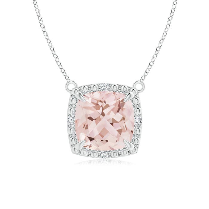 AAA - Morganite / 1.22 CT / 14 KT White Gold