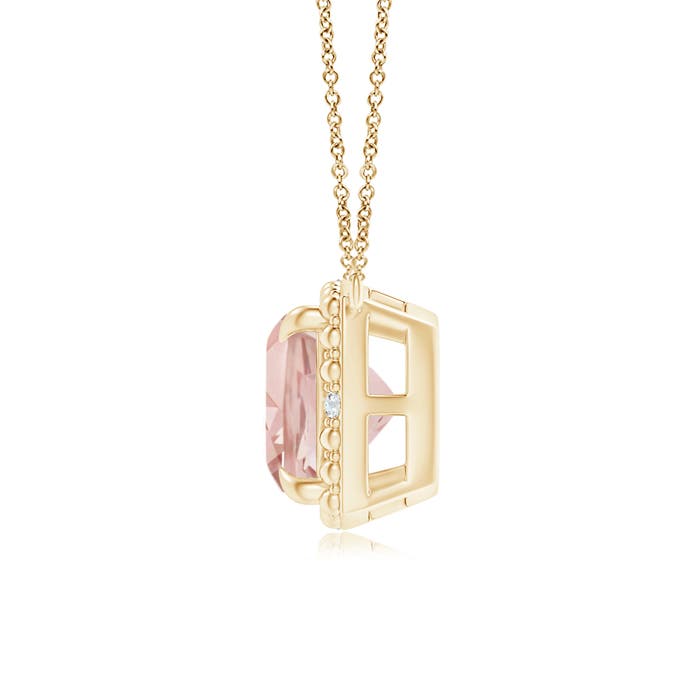 AAAA - Morganite / 1.22 CT / 14 KT Yellow Gold