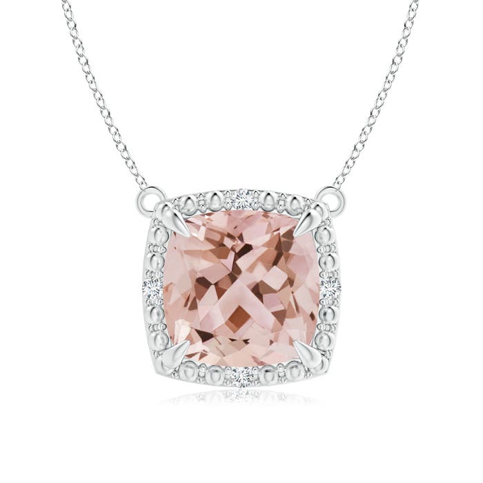 AAA - Morganite / 1.83 CT / 14 KT White Gold