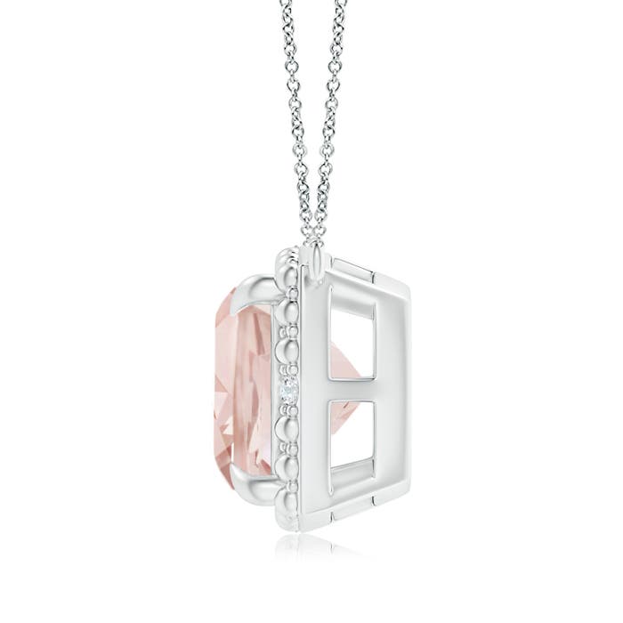 A - Morganite / 2.74 CT / 14 KT White Gold