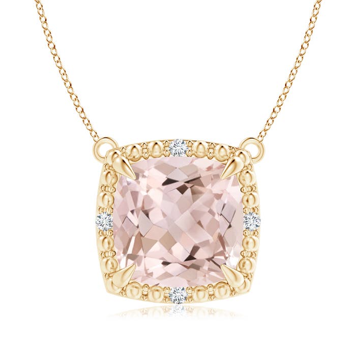 A - Morganite / 2.74 CT / 14 KT Yellow Gold