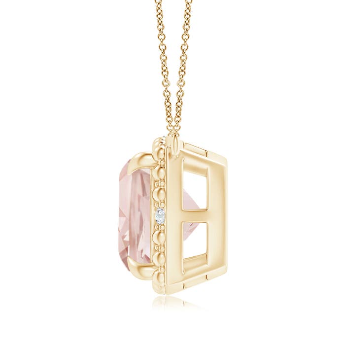 A - Morganite / 2.74 CT / 14 KT Yellow Gold