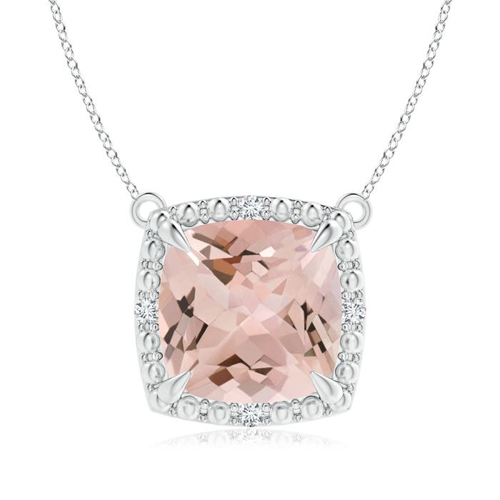 AA - Morganite / 2.74 CT / 14 KT White Gold