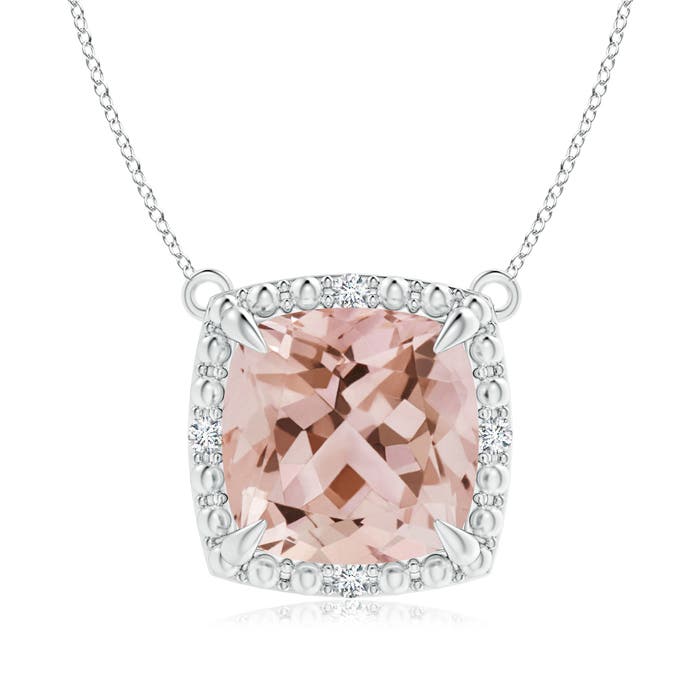 AAA - Morganite / 2.74 CT / 14 KT White Gold