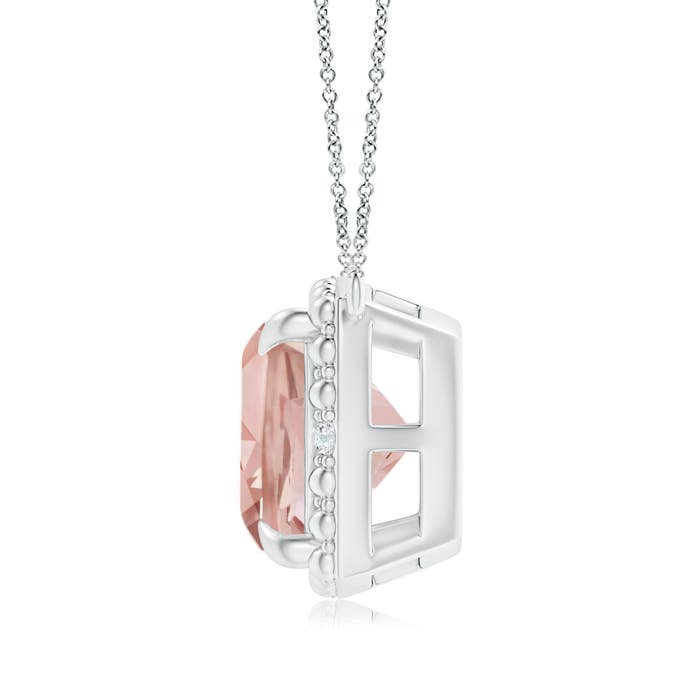 AAA - Morganite / 2.74 CT / 14 KT White Gold