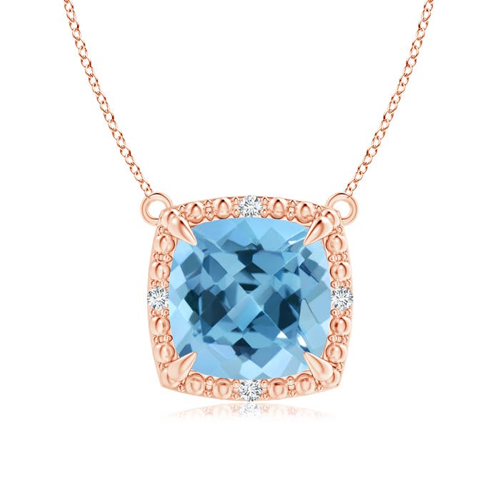 A - Swiss Blue Topaz / 2.53 CT / 14 KT Rose Gold