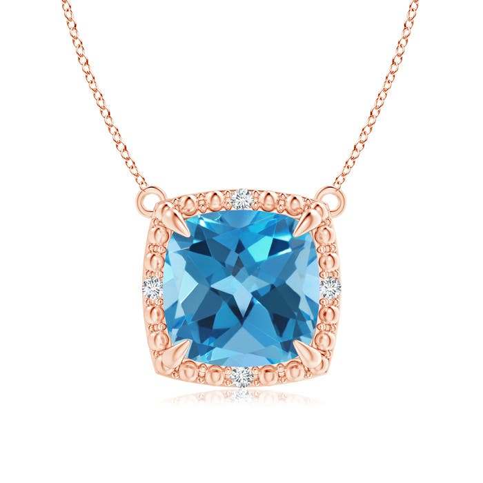 AA - Swiss Blue Topaz / 2.53 CT / 14 KT Rose Gold