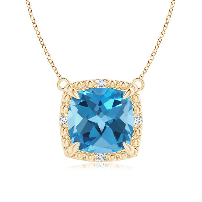 AA - Swiss Blue Topaz / 2.53 CT / 14 KT Yellow Gold