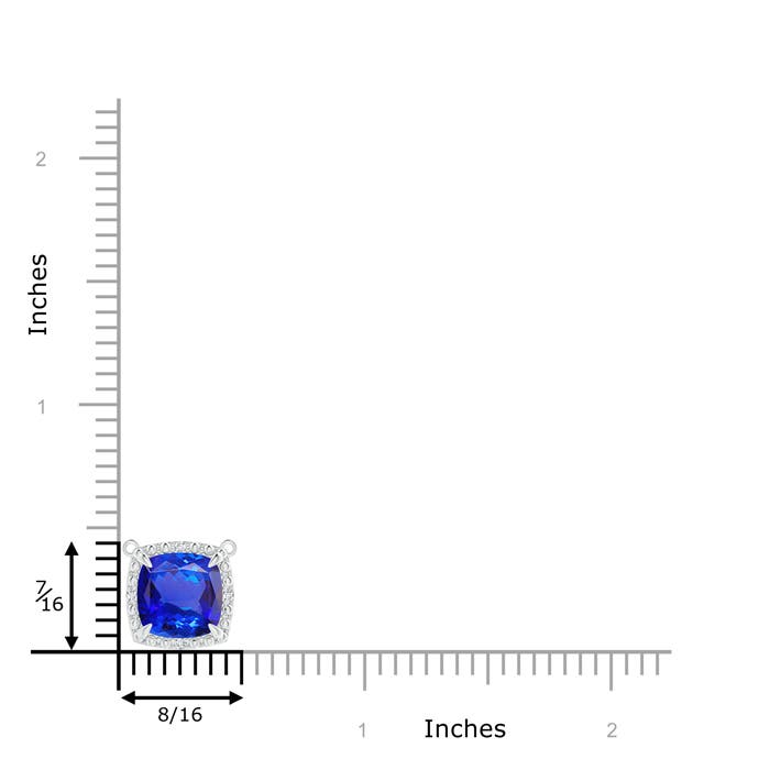 AAA - Tanzanite / 2.18 CT / 14 KT White Gold