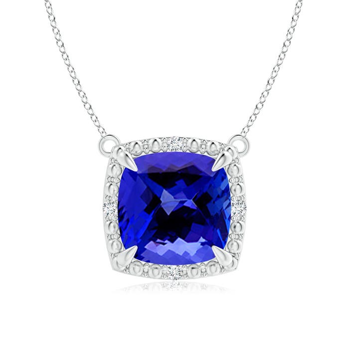 AAAA - Tanzanite / 2.18 CT / 14 KT White Gold