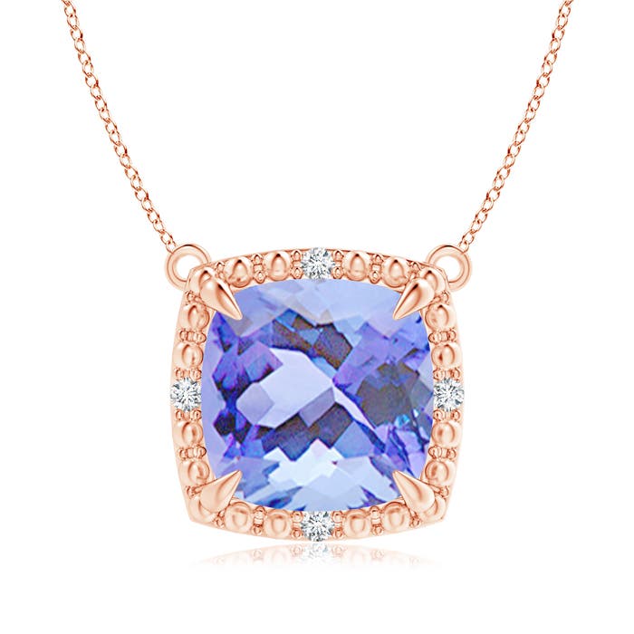 A - Tanzanite / 3.84 CT / 14 KT Rose Gold