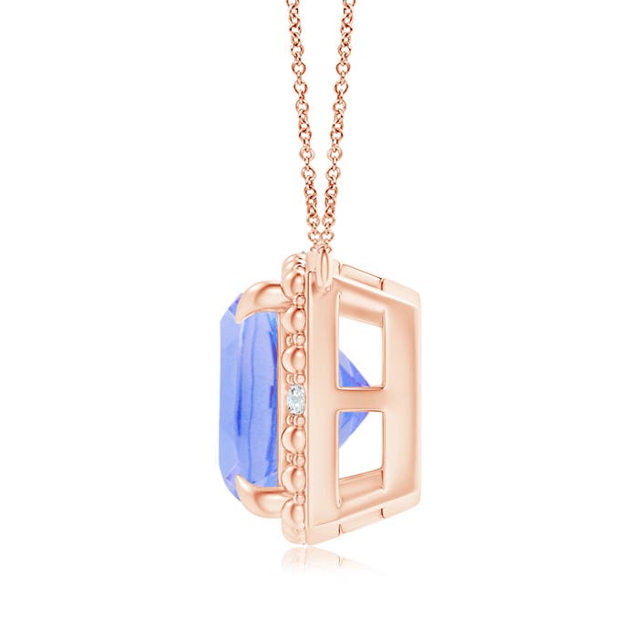 A - Tanzanite / 3.84 CT / 14 KT Rose Gold