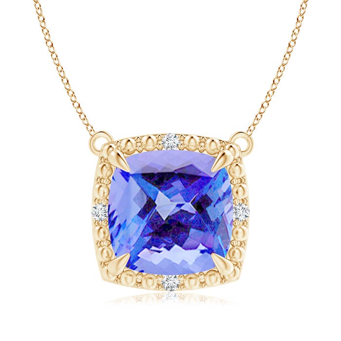 AA - Tanzanite / 3.84 CT / 14 KT Yellow Gold