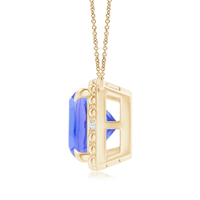 AA - Tanzanite / 3.84 CT / 14 KT Yellow Gold