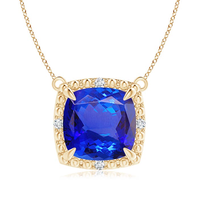 AAA - Tanzanite / 3.84 CT / 14 KT Yellow Gold