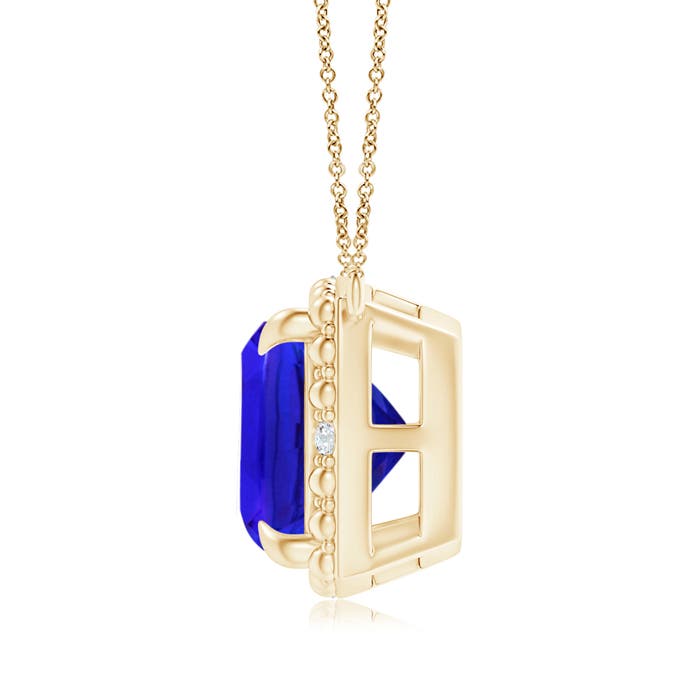 AAA - Tanzanite / 3.84 CT / 14 KT Yellow Gold