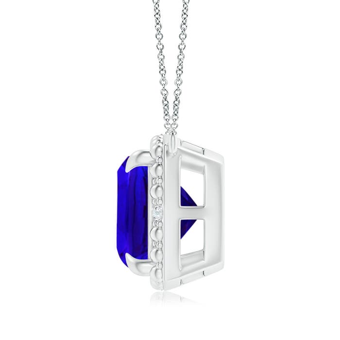 AAAA - Tanzanite / 3.84 CT / 14 KT White Gold