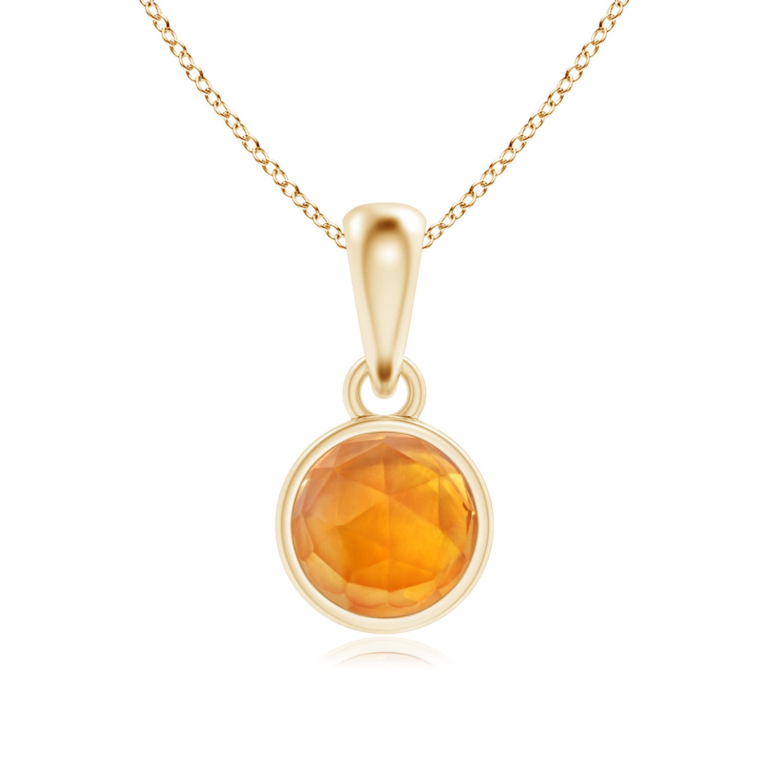 AAA - Citrine / 0.58 CT / 14 KT Yellow Gold