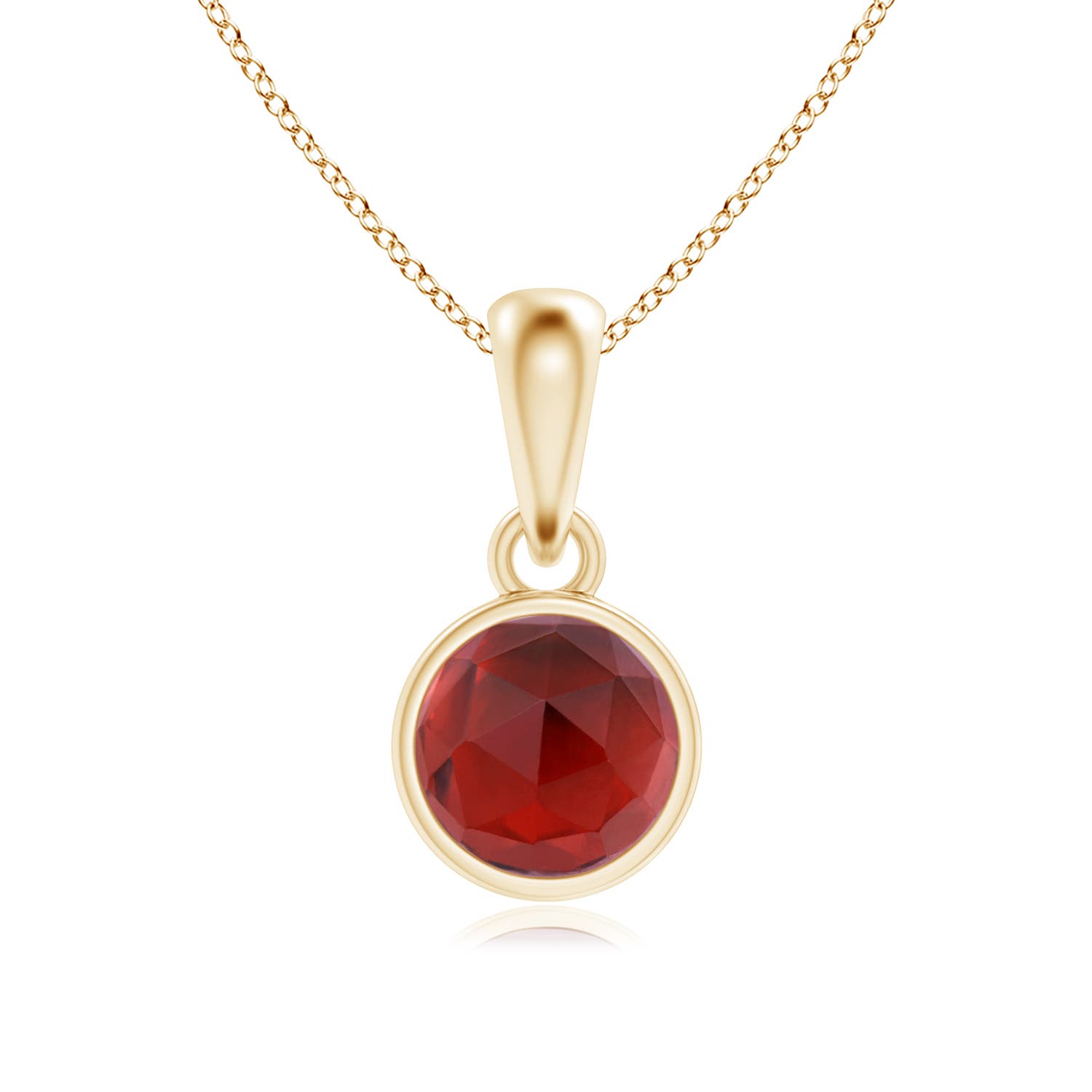 AAA - Garnet / 0.7 CT / 14 KT Yellow Gold