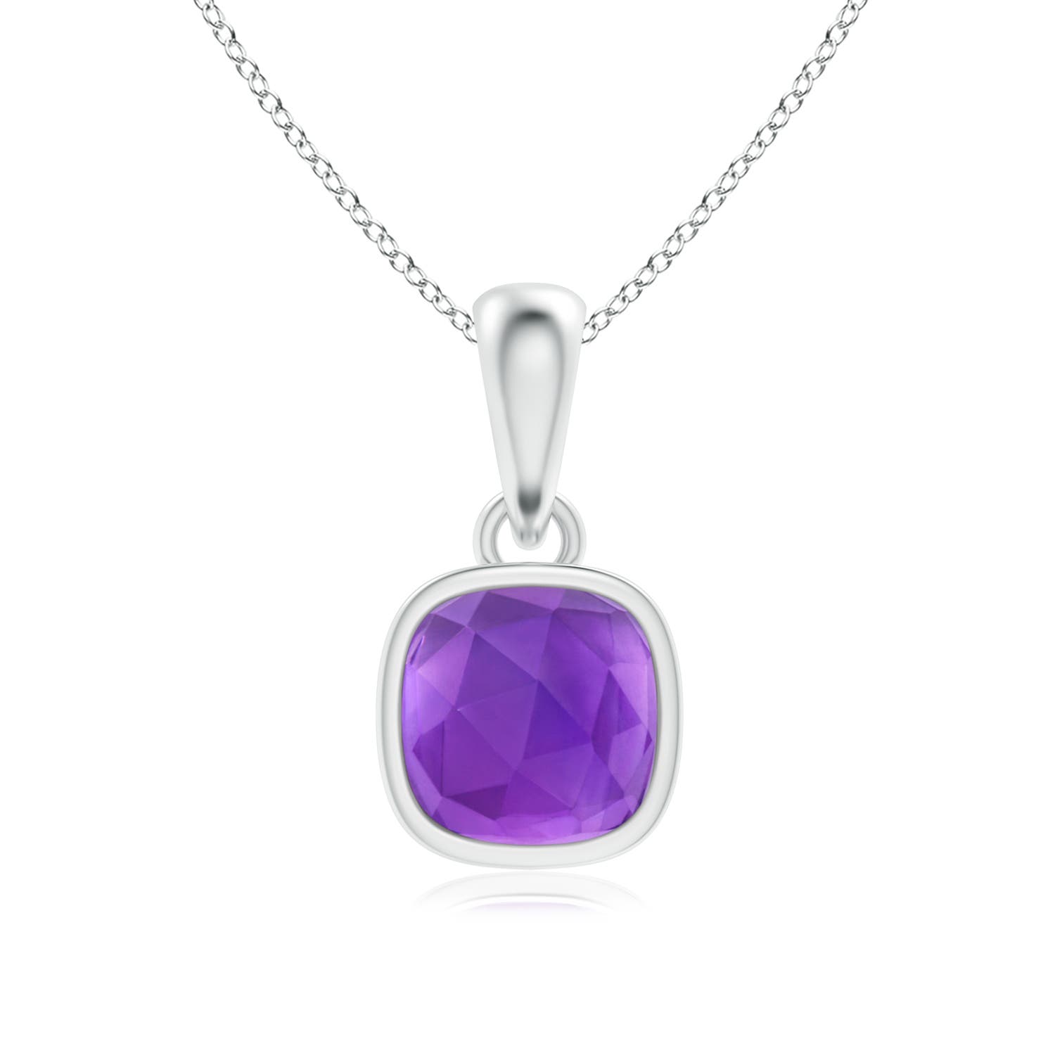 AAA - Amethyst / 0.5 CT / 14 KT White Gold