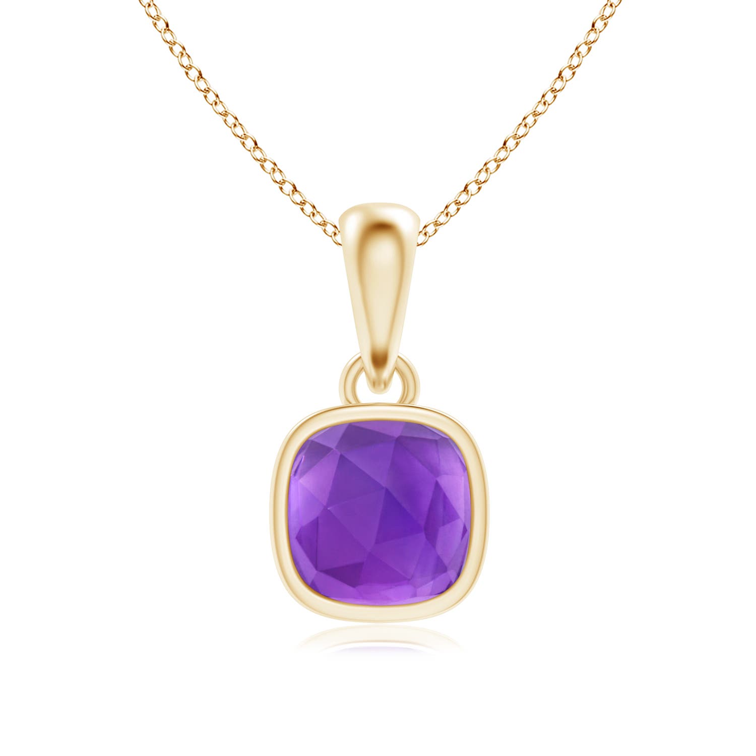 AAA - Amethyst / 0.5 CT / 14 KT Yellow Gold